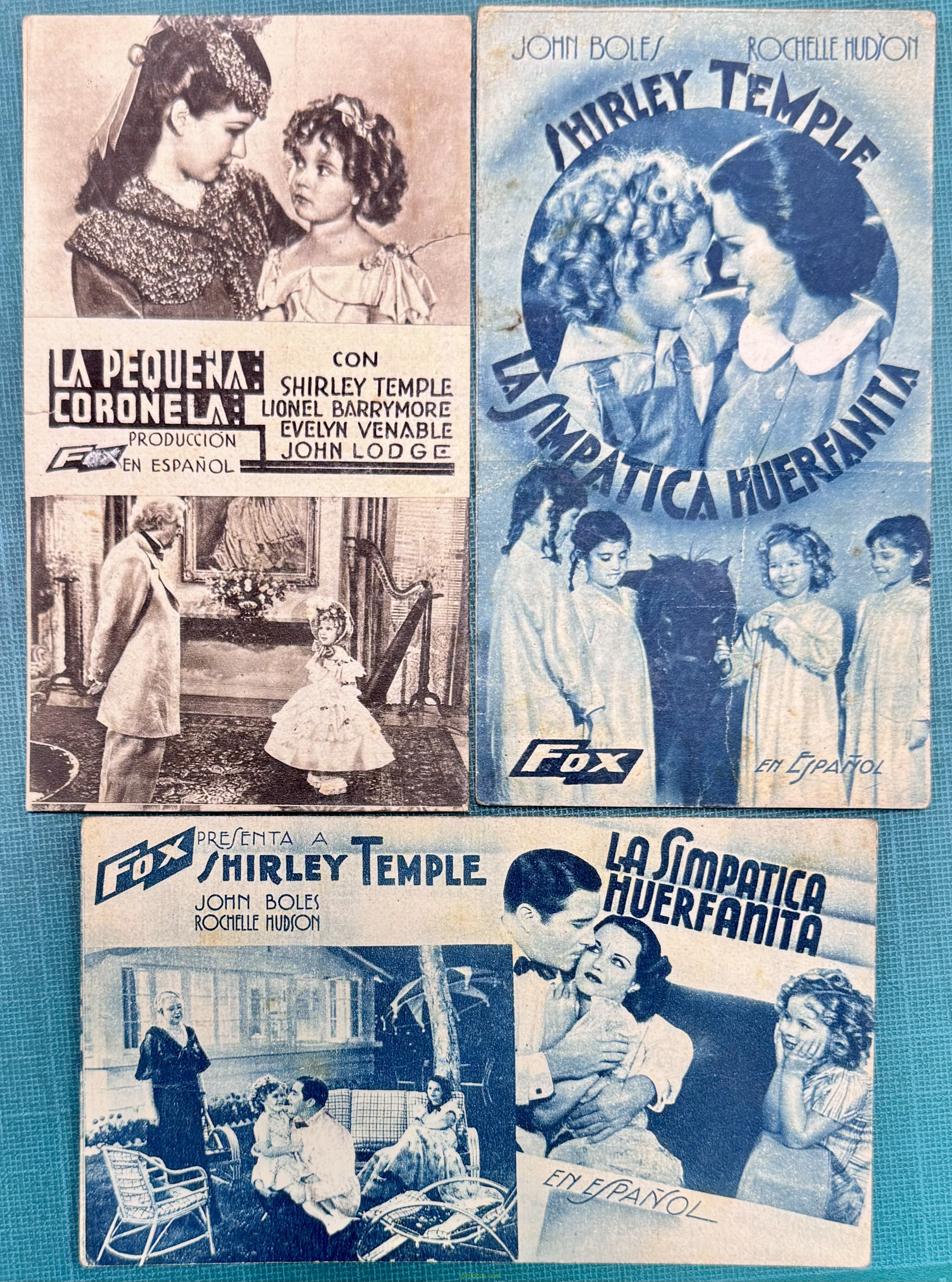 X3 PROGRAMA DE CINE SHIRLEY TEMPLE LA SIMPATICA HUERFANA LA PEQUEÑA CORONELA