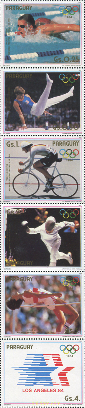 23 JUEGOS OLIMPICOS VERANO LOS ANGELES 1984