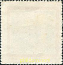 sello PRIMERA CONFERENCIA POSTAL de CHINA. República popular año 1950. Locomotora, Trenes, Camión, Automovilismo Locomotora, Trenes, Camión, Automovilismo