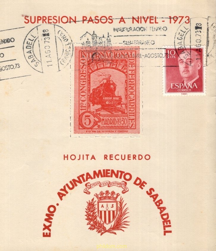 SUPRESION PASOS A NIVEL - 1973 - SABADELL
