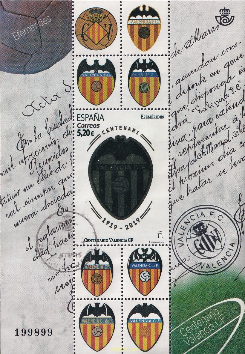 CENTENARIO DEL VALENCIA CLUB DE FÚTBOL