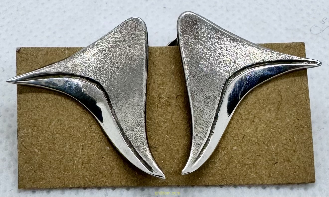 PAREJA DE PENDIENTES PLATA 2,70 cm