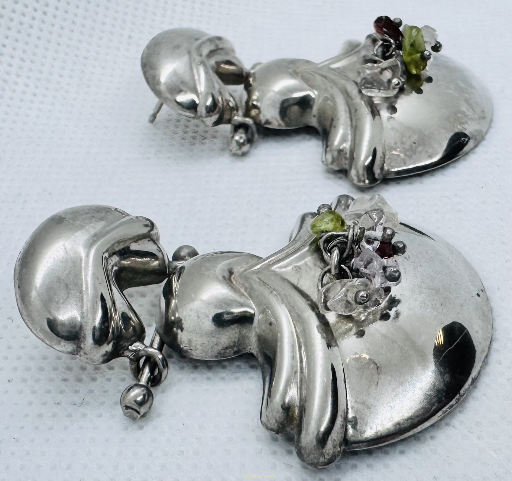 PENDIENTES DE PLATA 5 cm de largo