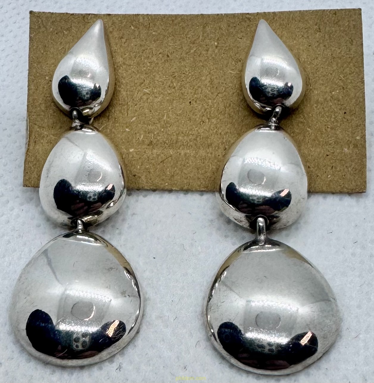 PENDIENTES DE PLATA 5 cm de largo