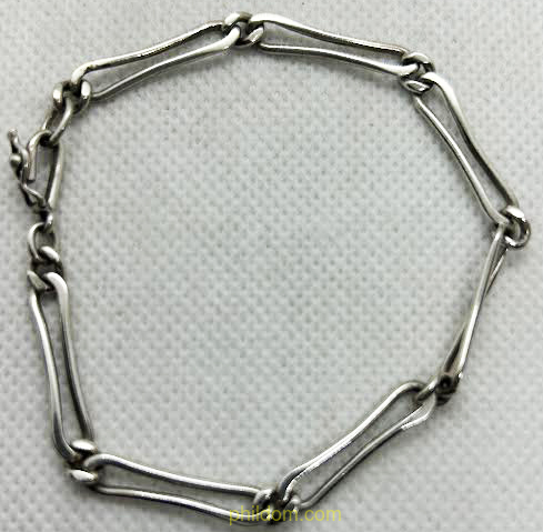 ANTIGUA PULSERA DE PLATA Largo: 19cm