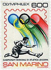 CAMPEONATOS DEL MUNDO DE ATLETISMO Y OLIMPHILEX