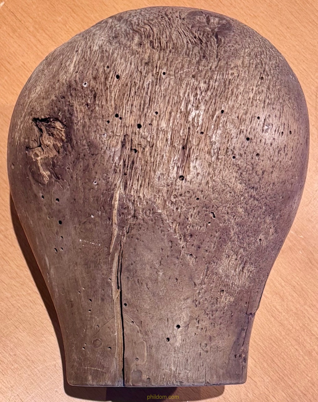 ANTIGUO SOPORTE MADERA PARA CREACION DE PELUCAS