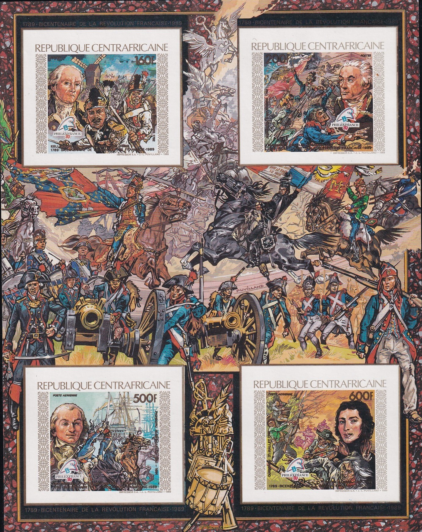 PHILEXFRANCE 89. EXPOSICION FILATELICA INTERNACIONAL. BICENTENARIO DE LA REVOLUCION FRANCESA