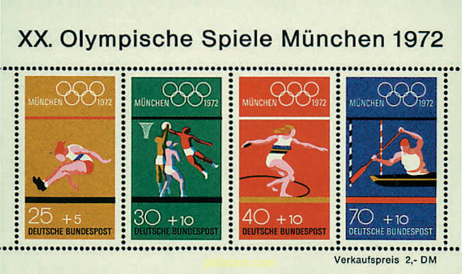 20 JUEGOS OLIMPICOS VERANO MUNICH 1972