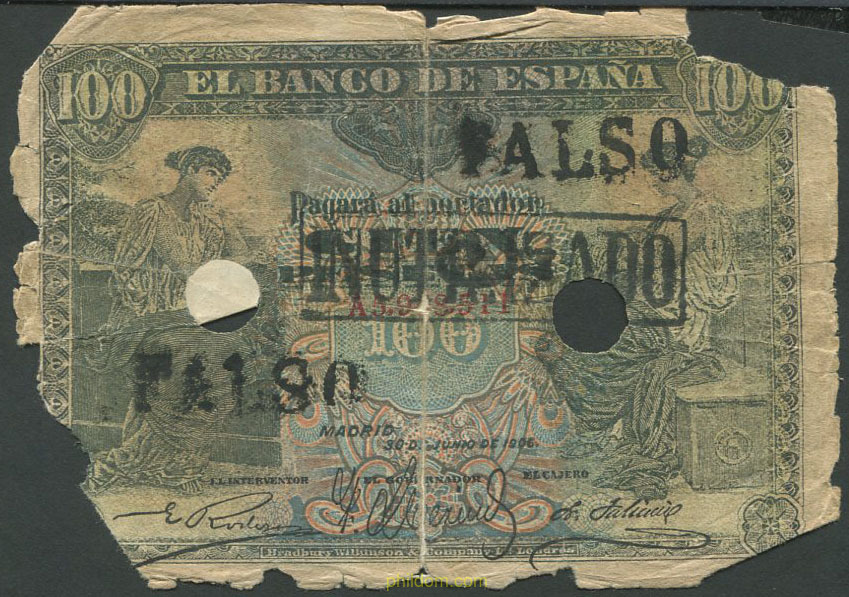 100 PESETAS ALFONSO XIII 1906