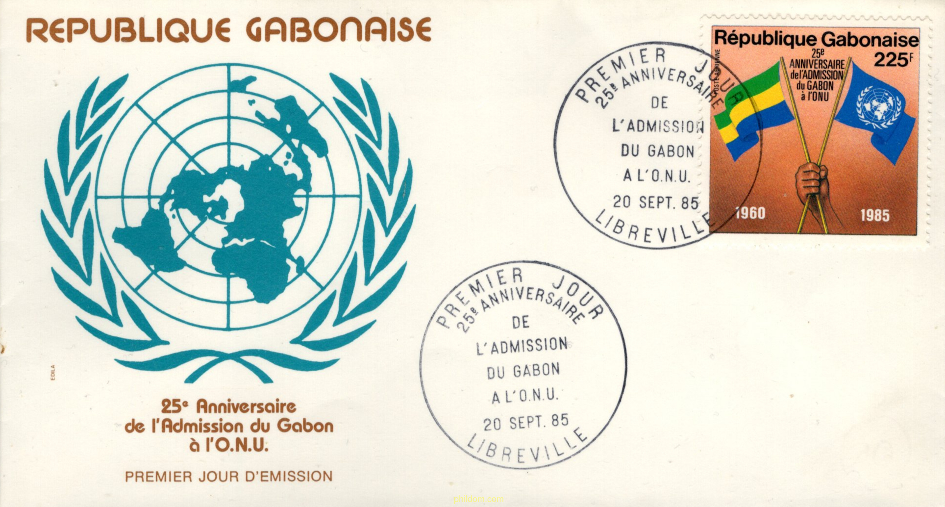 25 ANIVERSAIO DE LA ADMISION DE GABON E LA ONU