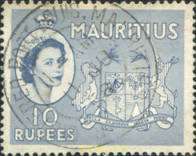 sello MOTIVOS VARIOS. REINA ISABEL II de MAURICIO año 1953. , Nacional , Nacional