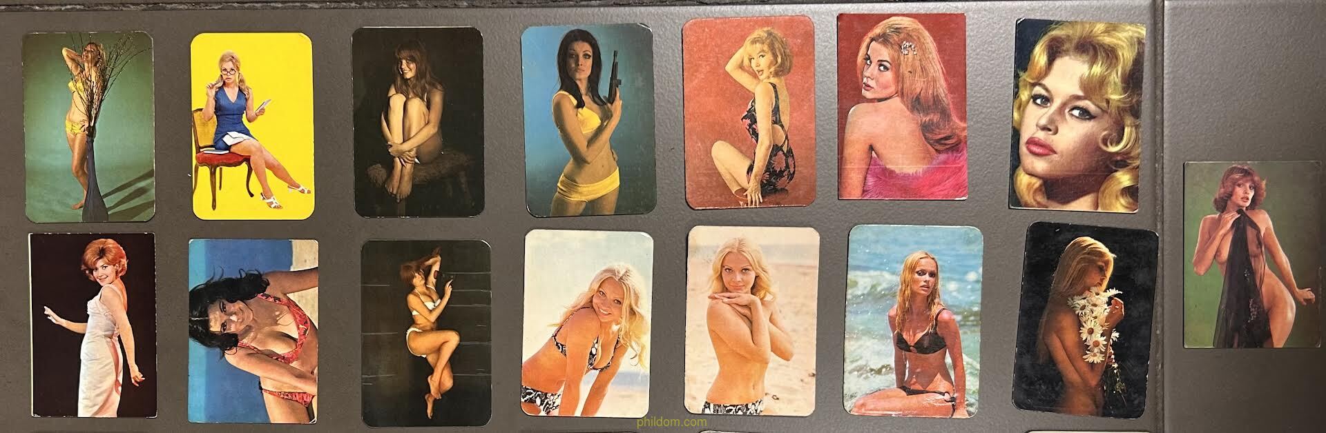 LOTE DE 50 CALENDARIOS DESNUDOS AÑOS 70