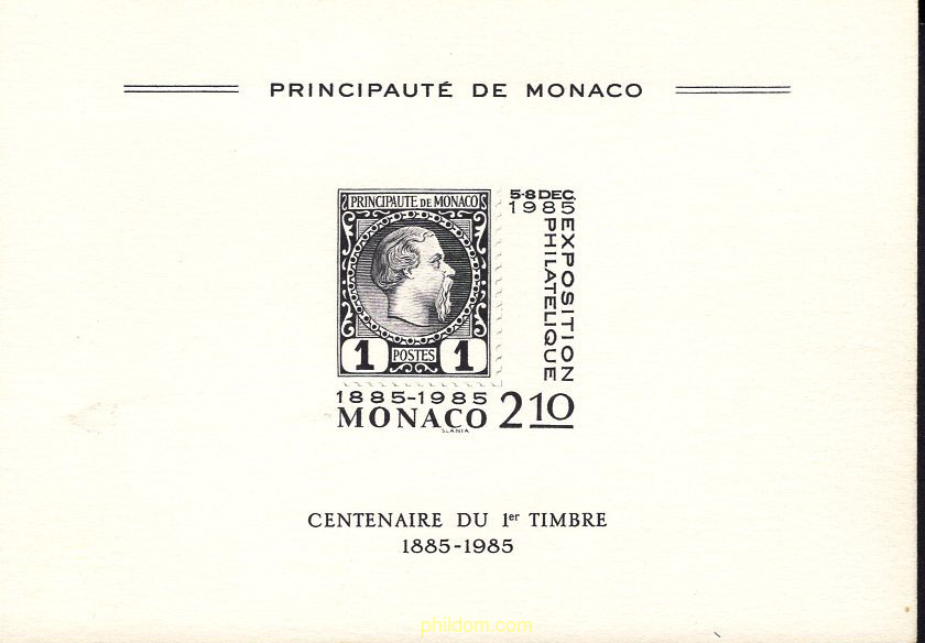 CENTENARIO DEL PRIMER SELLO DE MONACO
