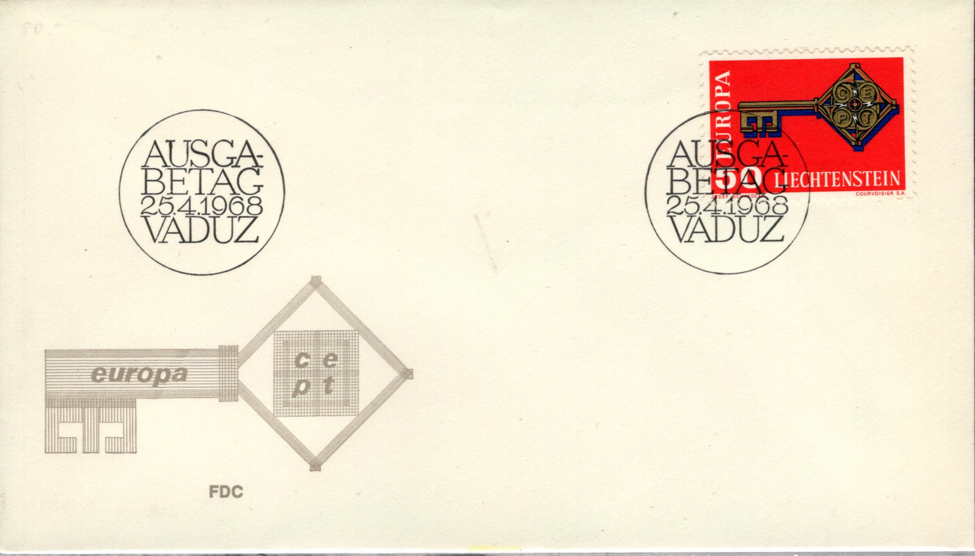 EUROPA CEPT 1968 - LLAVE DORADA