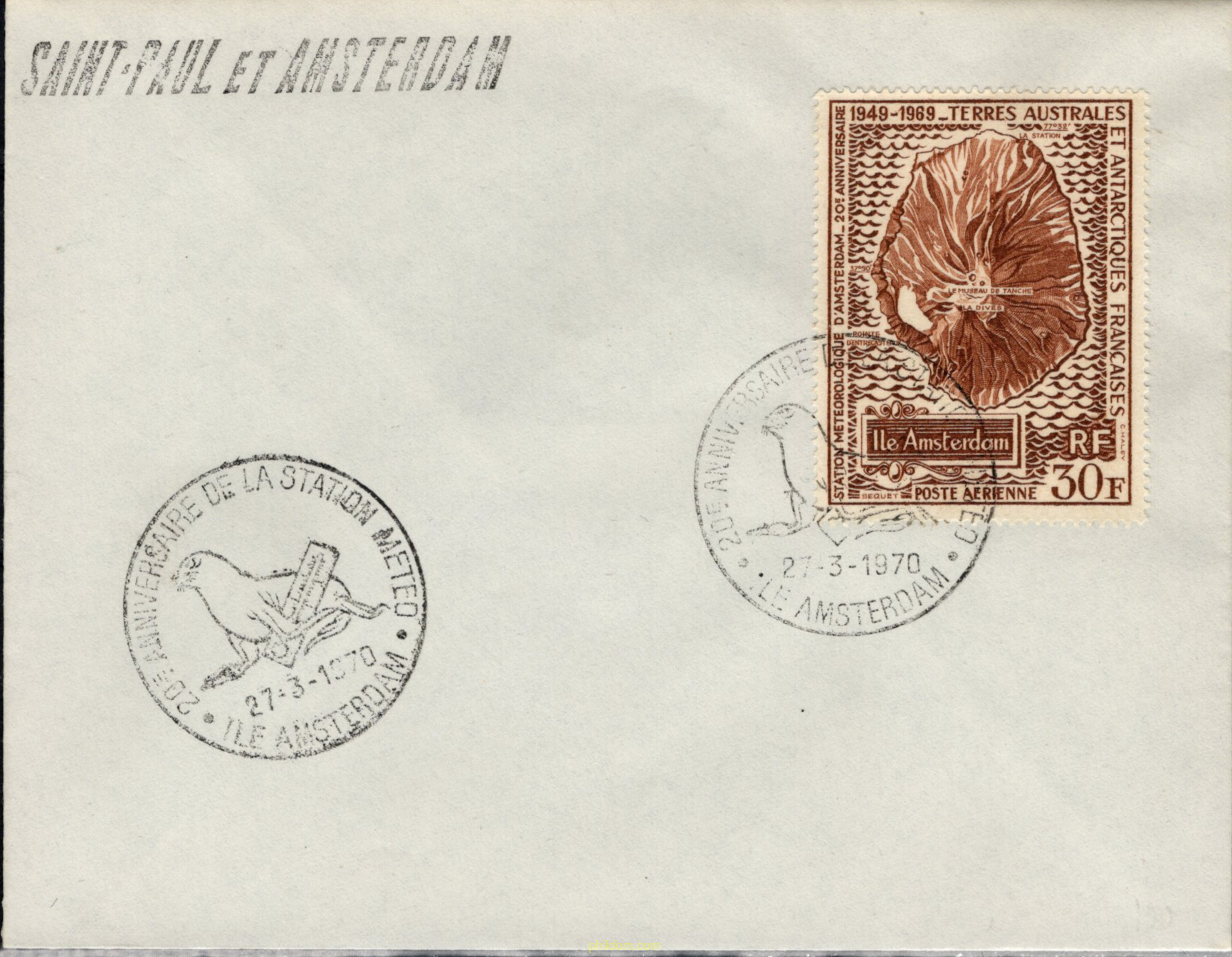 20 ANIVERSARIO DE LA ESTACION METEOROLOGICA DE LA ISLA DE AMSTERDAM