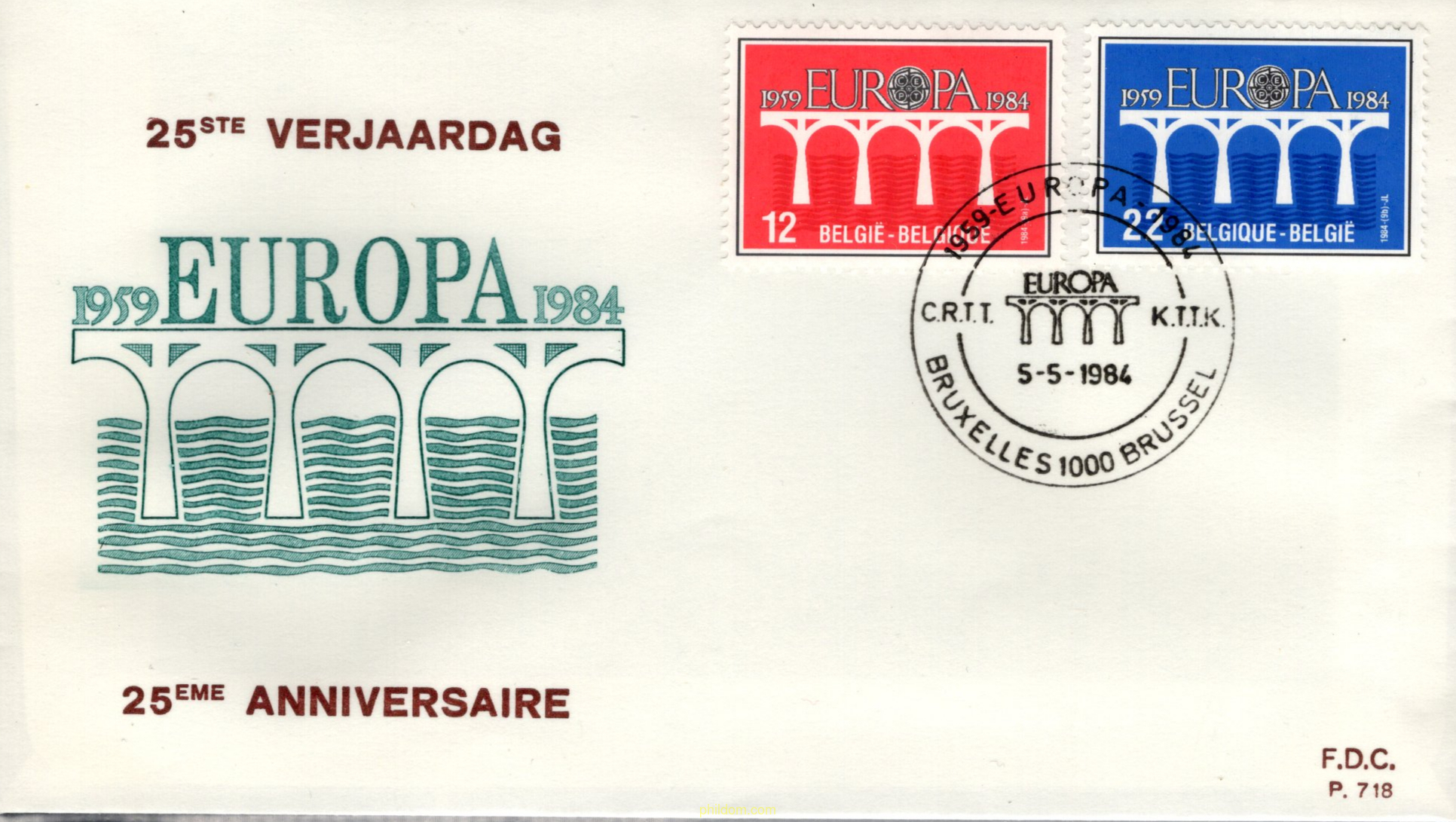 EUROPA CEPT. 25 ANIVERSARIO DE LA CEPT