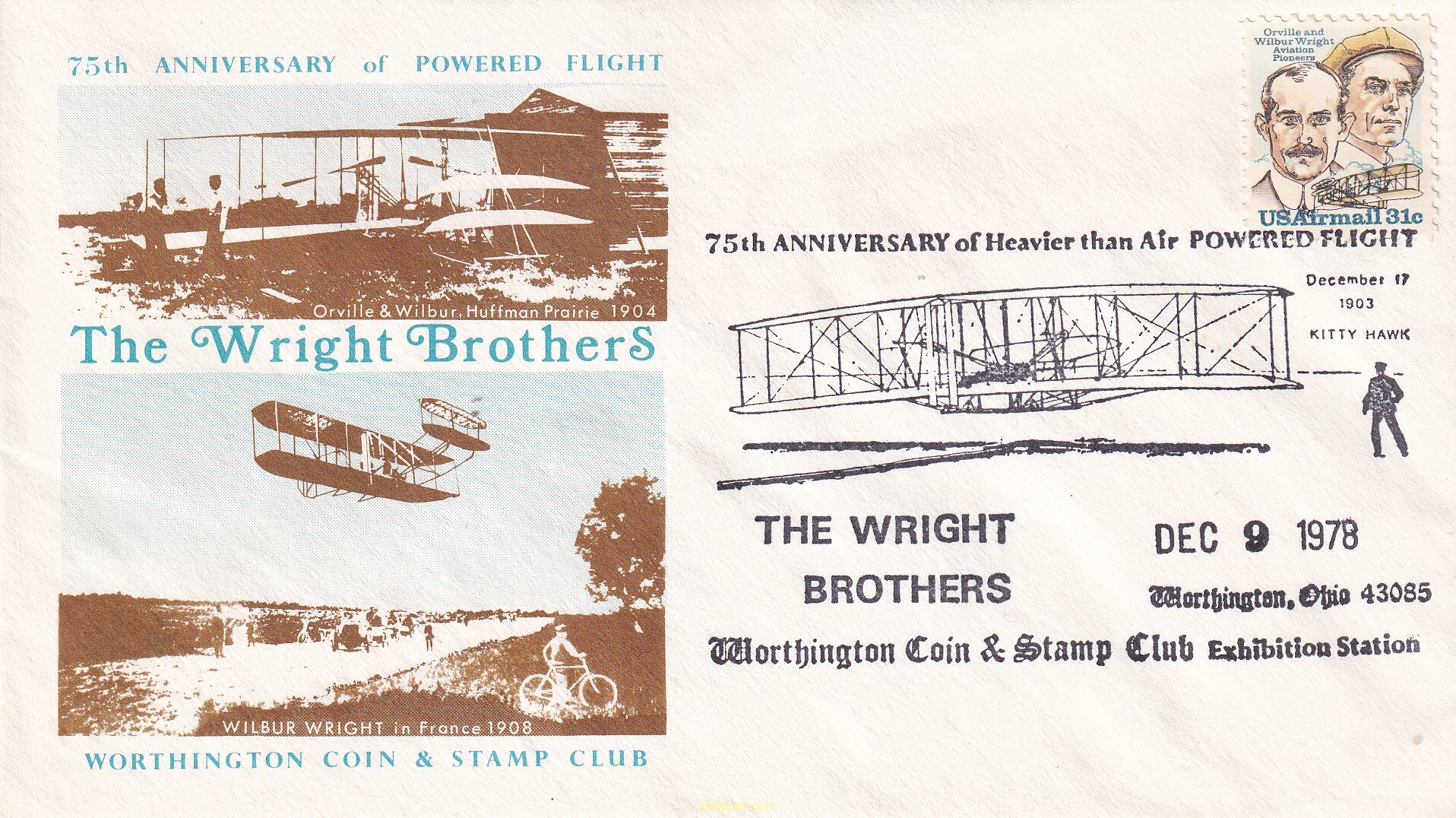 75 ANIVERSARIO DEL PRIMER VUELO DE LOS HERMANOS WRIGHT