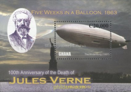 CENTENARIO DE LA MUERTE DEL ESCRITOR JULIO VERNE, 1828 - 1905 (2005)