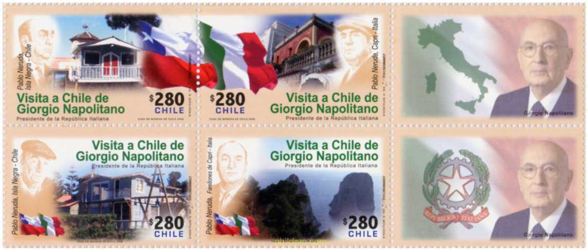 VISITA A CHILE DE GIORGIO NAPOLITANO