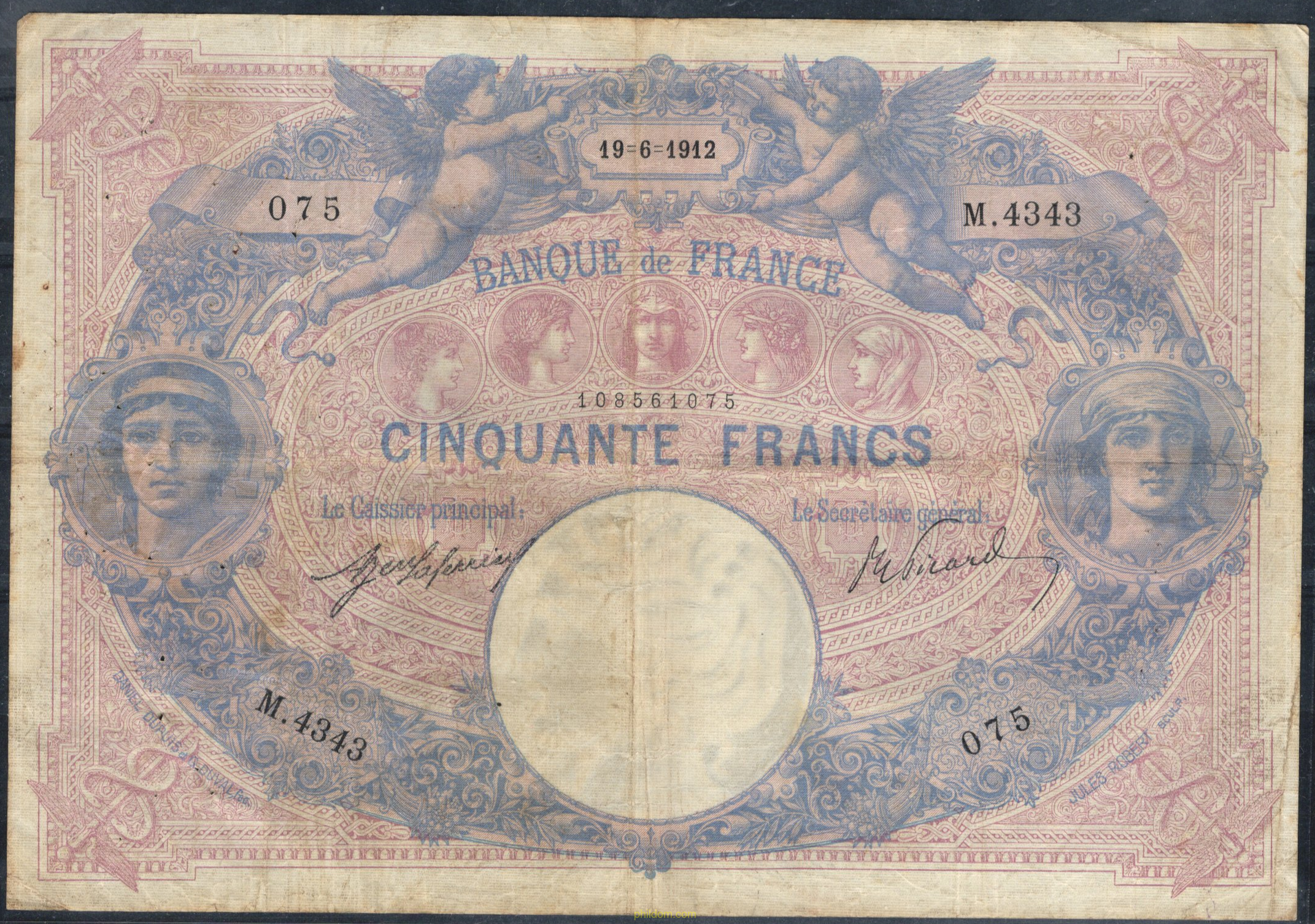 FRANCE 50 FRANCS 1912