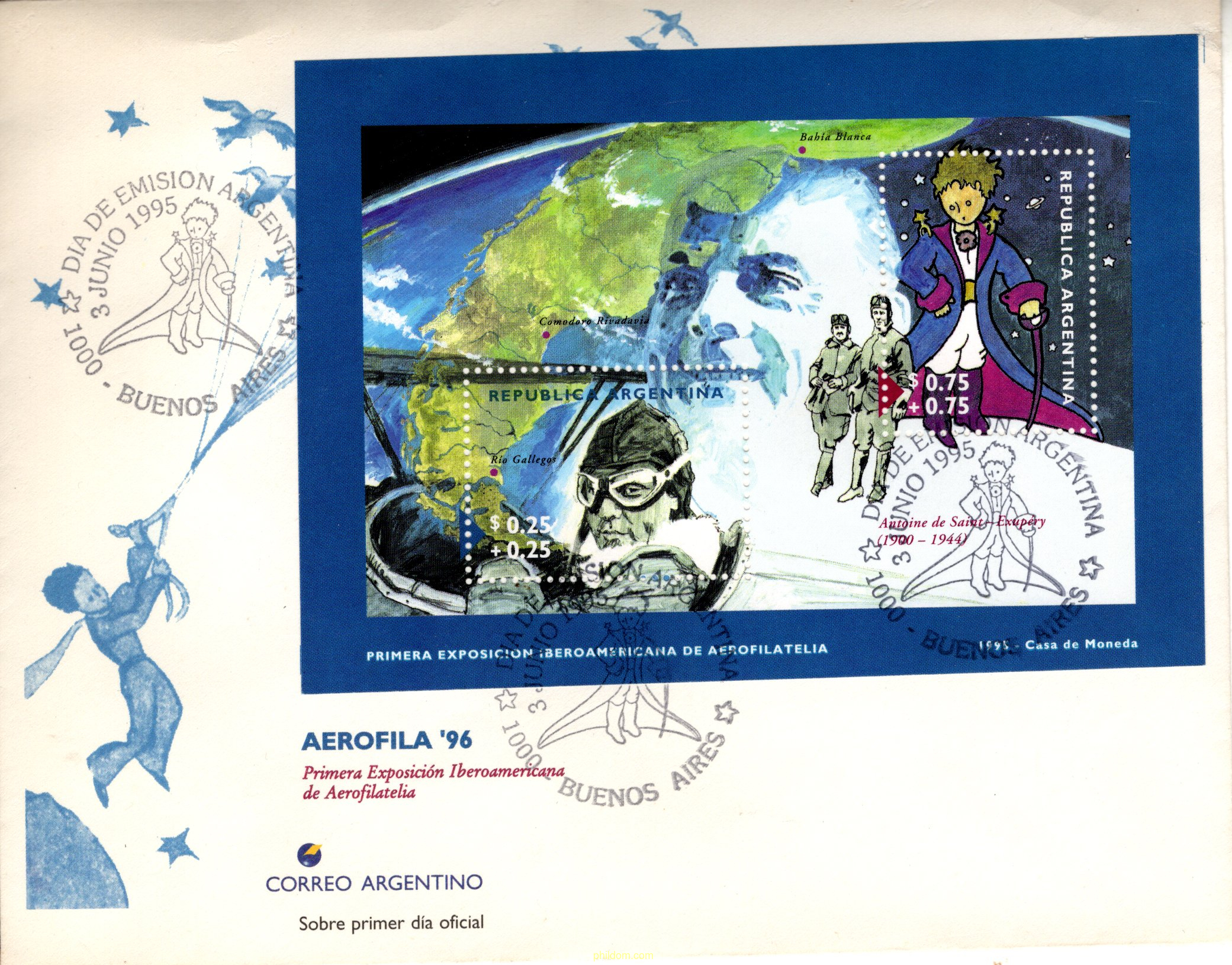 AEROFILA 96. EXPOSICION IBEROAMERICANA DE AEROFILATELIA