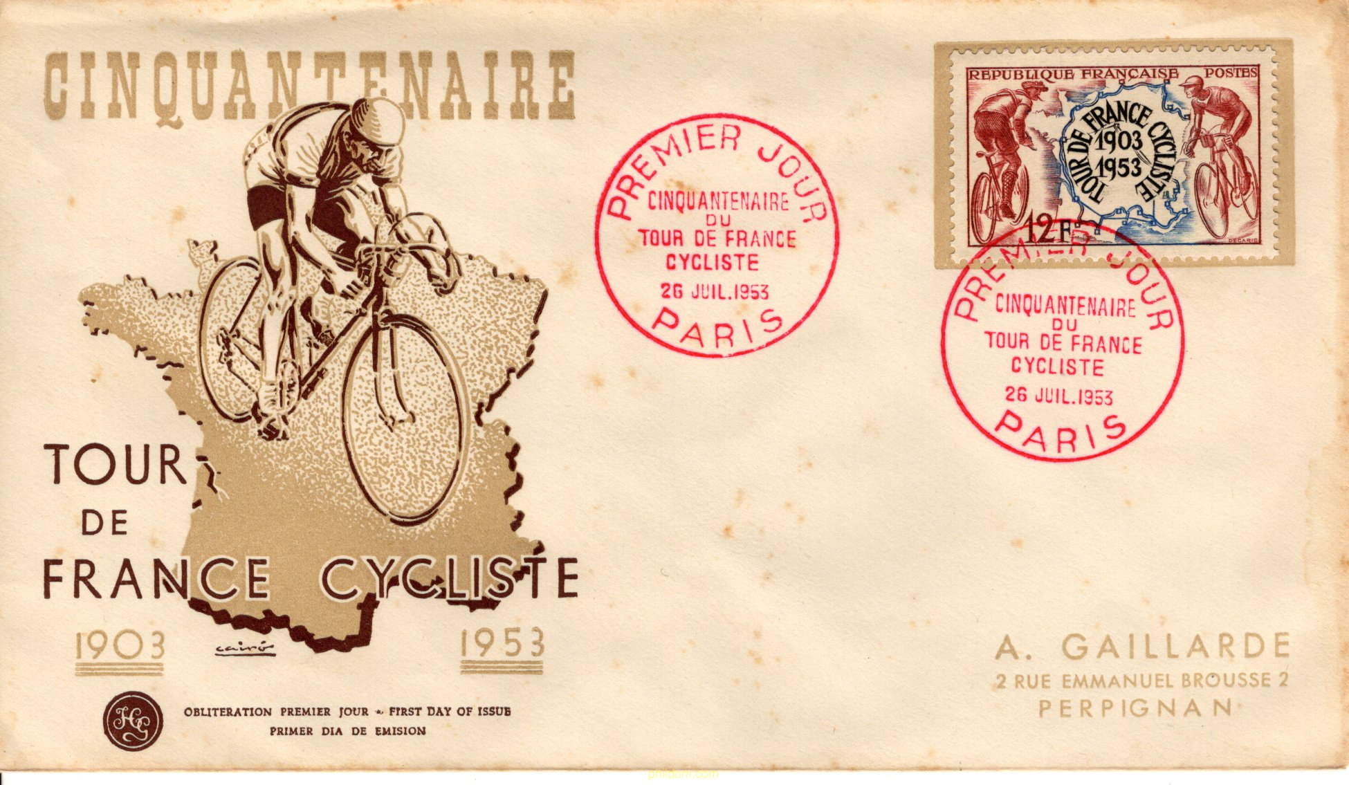 50 ANIVERSARIO DE LA VUELTA CICLISTA A FRANCIA