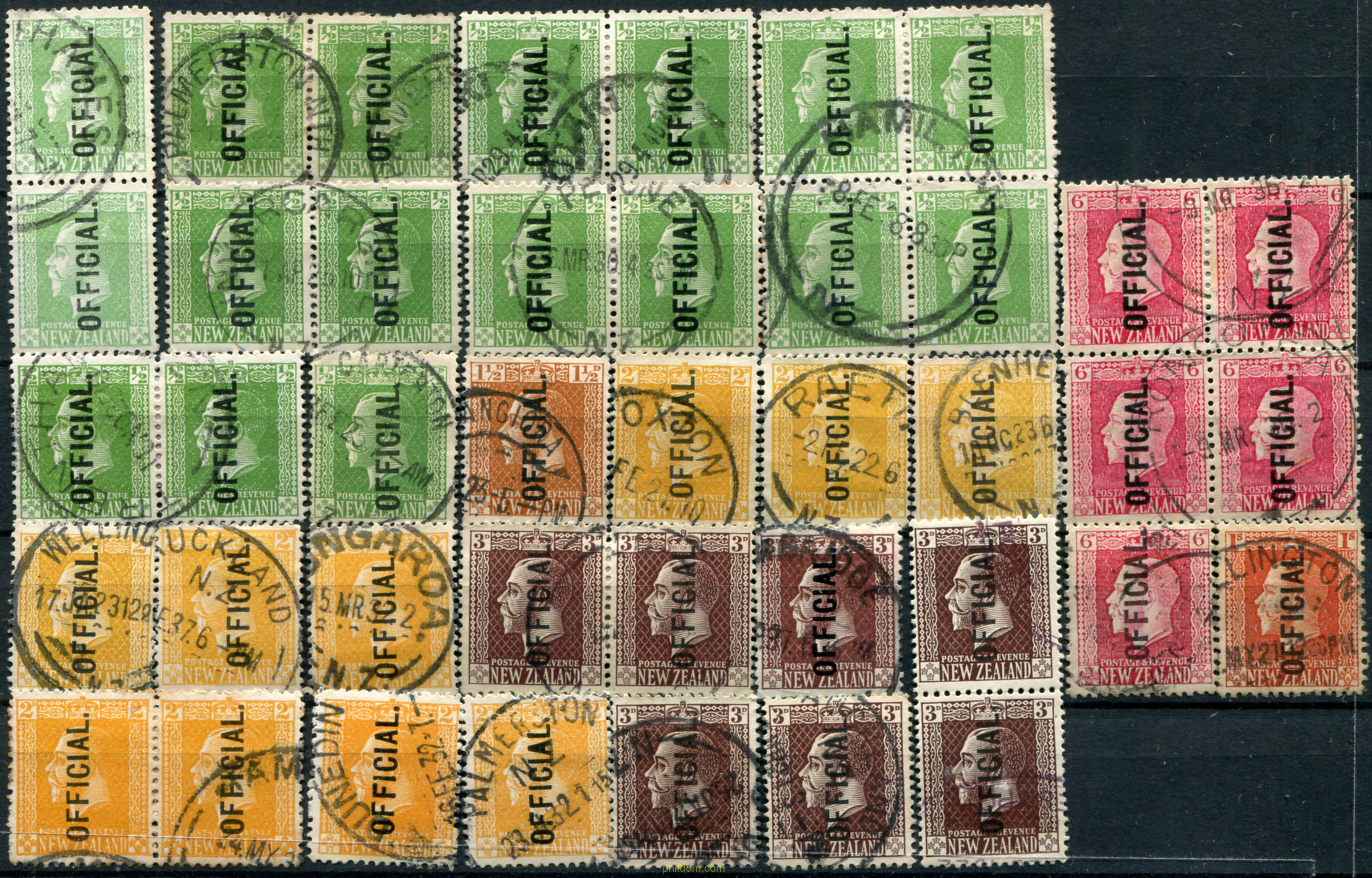 SELLOS DE 1915-22 SOBRECARGADOS