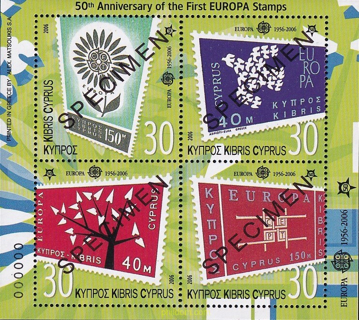 50 ANIVERSARIO DE LA EMISION DE LOS SELLOS EUROPA