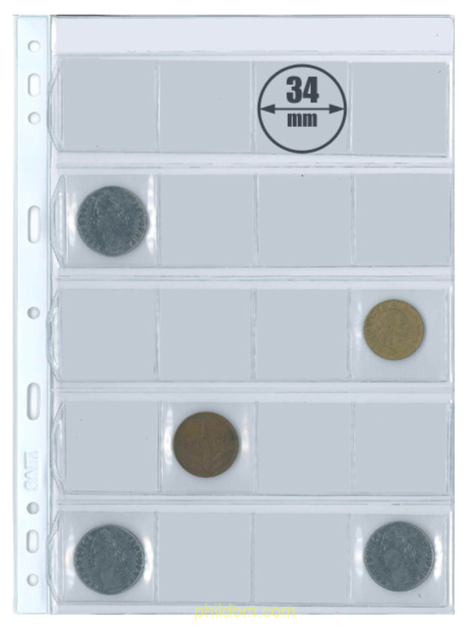 Hoja monedas 20 dep. rat sin cartulina safi 013132