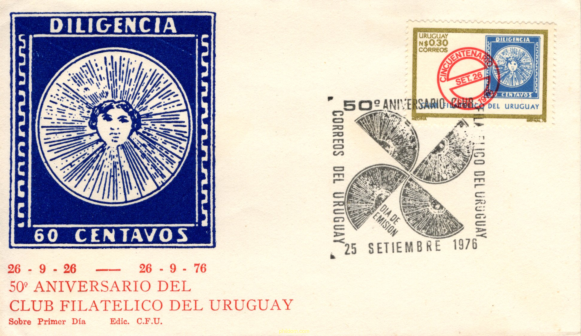 50 ANIVERSARIO DEL CLUB FILATELICO