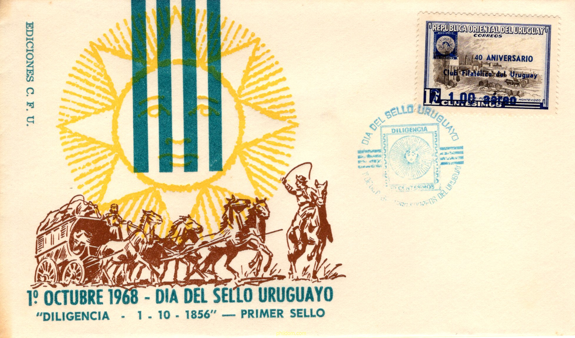 40 ANIVERSARIO DEL CLUB FILATELICO