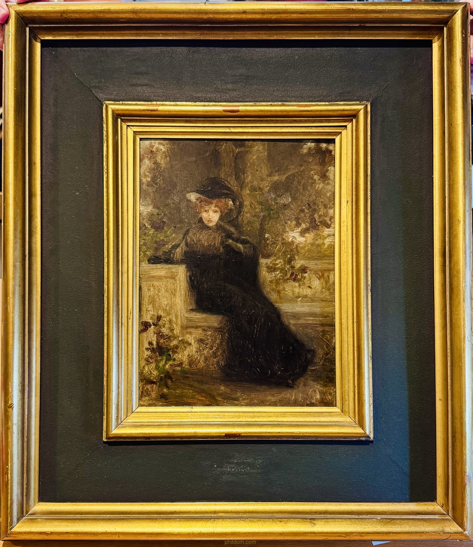 PINTURA ESCUELA CATALANA SIGLO XIX. Contemporaneo época Ramon Casas. Sin firma. Sobre tablero