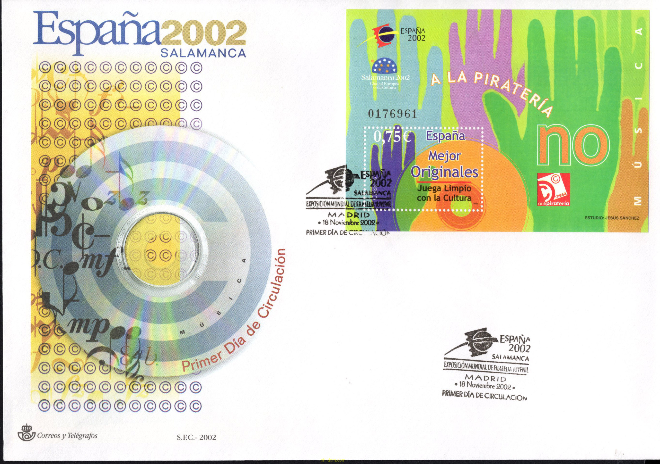 ESPAÑA 2002. EXPOSICION FILATELICA INTERNACIONAL