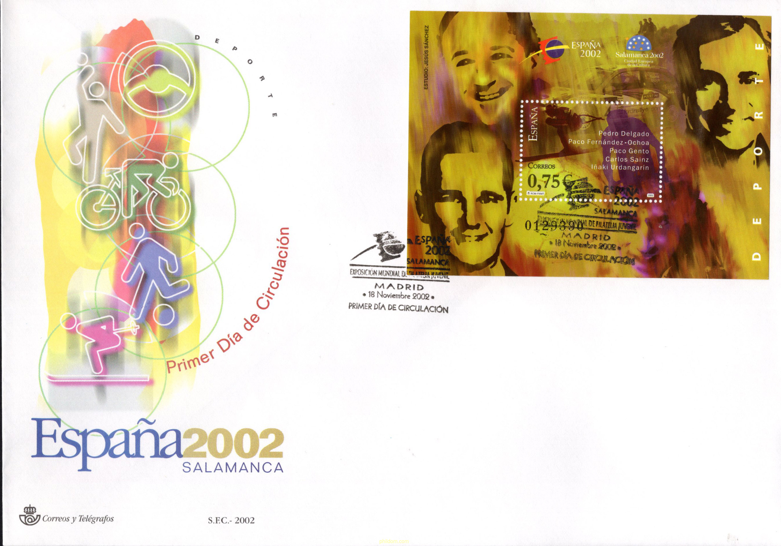 ESPAÑA 2002. EXPOSICION FILATELICA INTERNACIONAL