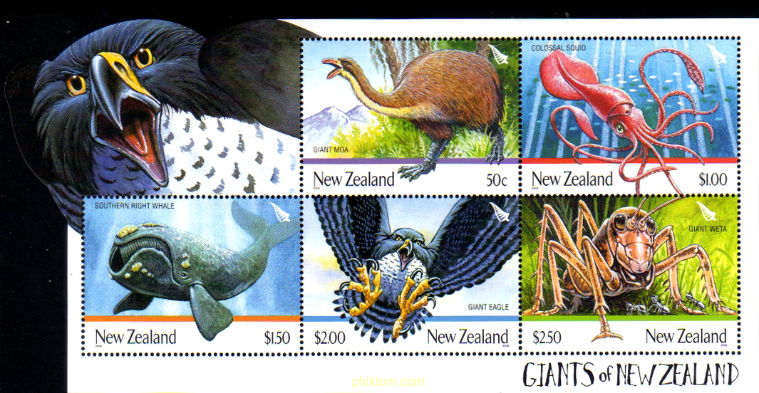 ANIMALES GIGANTES PREHISTORICOS DE NUEVA ZELANDA
