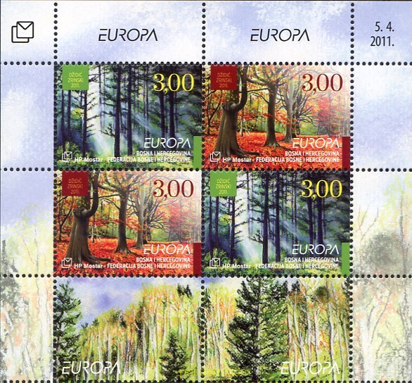 EUROPA CEPT 2011 - AÑO INTERNACIONAL DE LOS BOSQUES