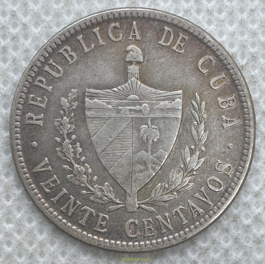 CUBA 20 CENTAVOS 1946