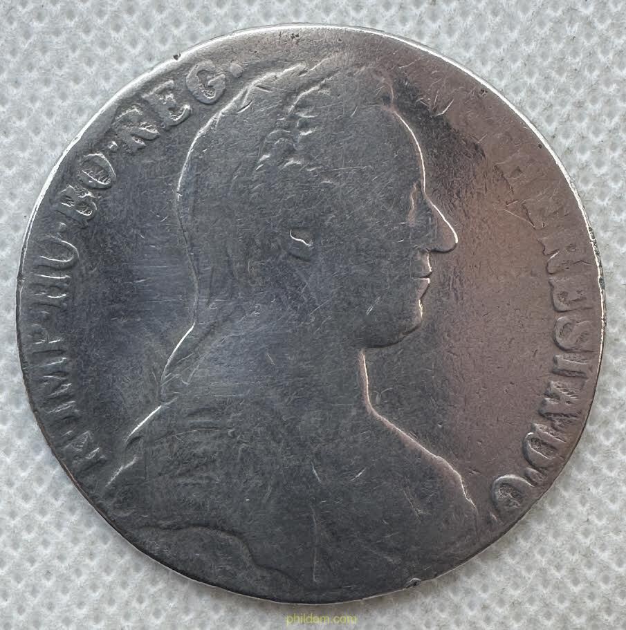 AUSTRIA MARIA THERESIA 1780 1 THALER TALER