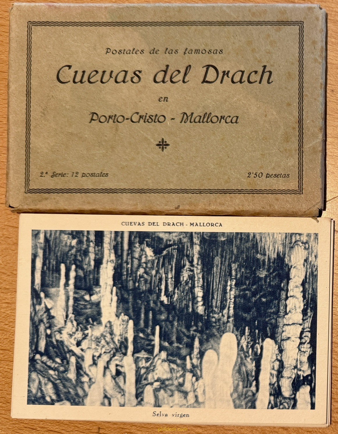 12 POSTALES CUEVAS DEL DRACH PORTO CRISTO MALLORCA. 2º SERIE