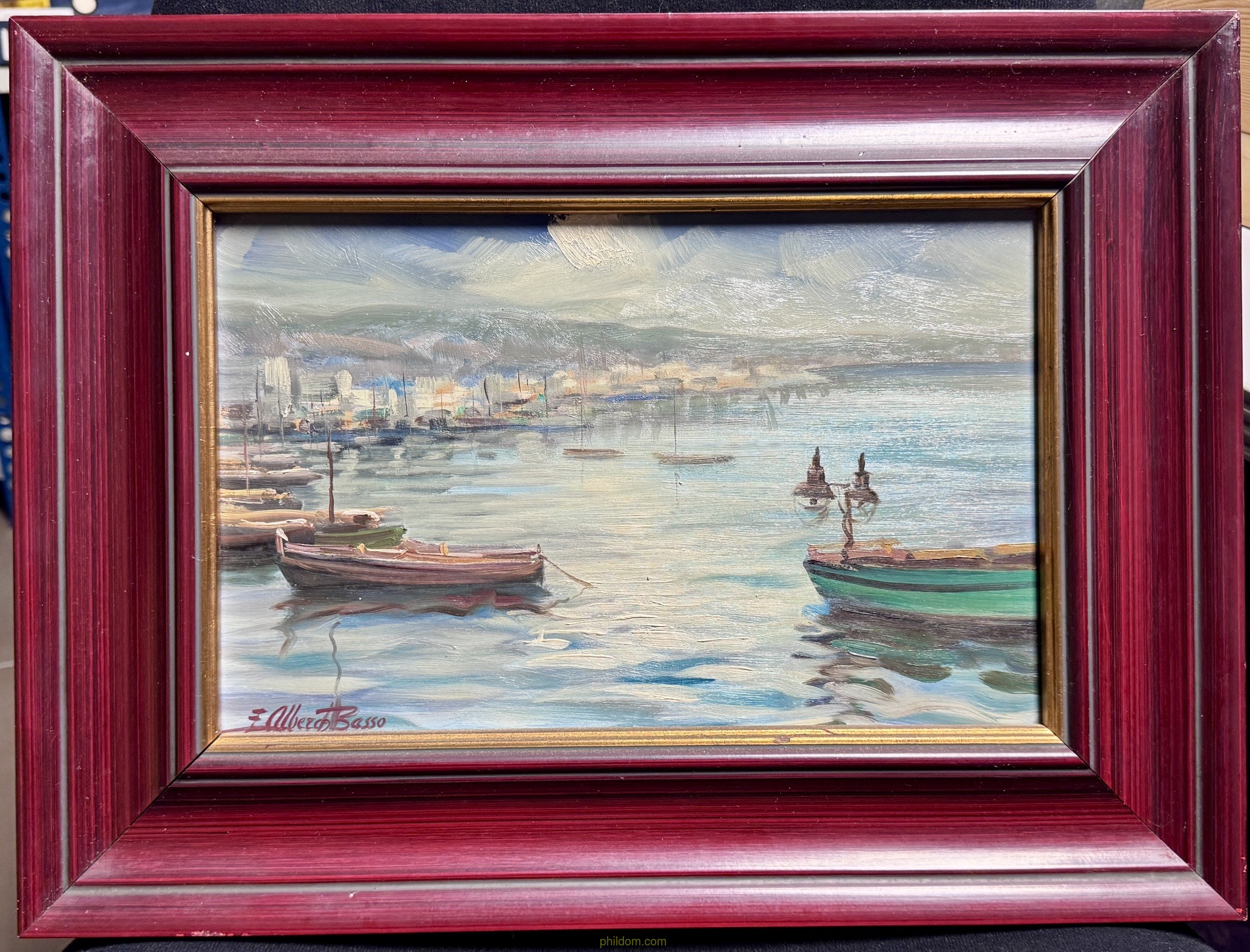 EMILI ALBERCH BASSO (1931-2014) MARINA. OLEO SOBRE TELA