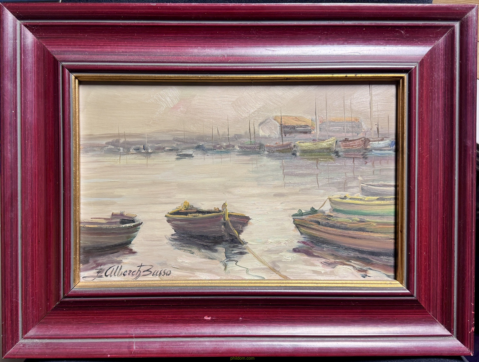 EMILI ALBERCH BASSO (1931-2014) MARINA. OLEO SOBRE TELA