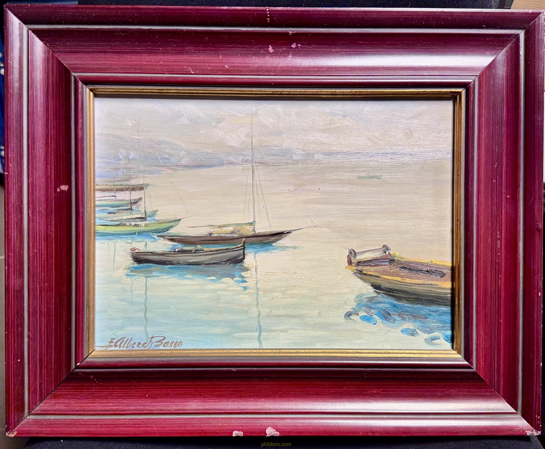 EMILI ALBERCH BASSO (1931-2014) MARINA. OLEO SOBRE TELA