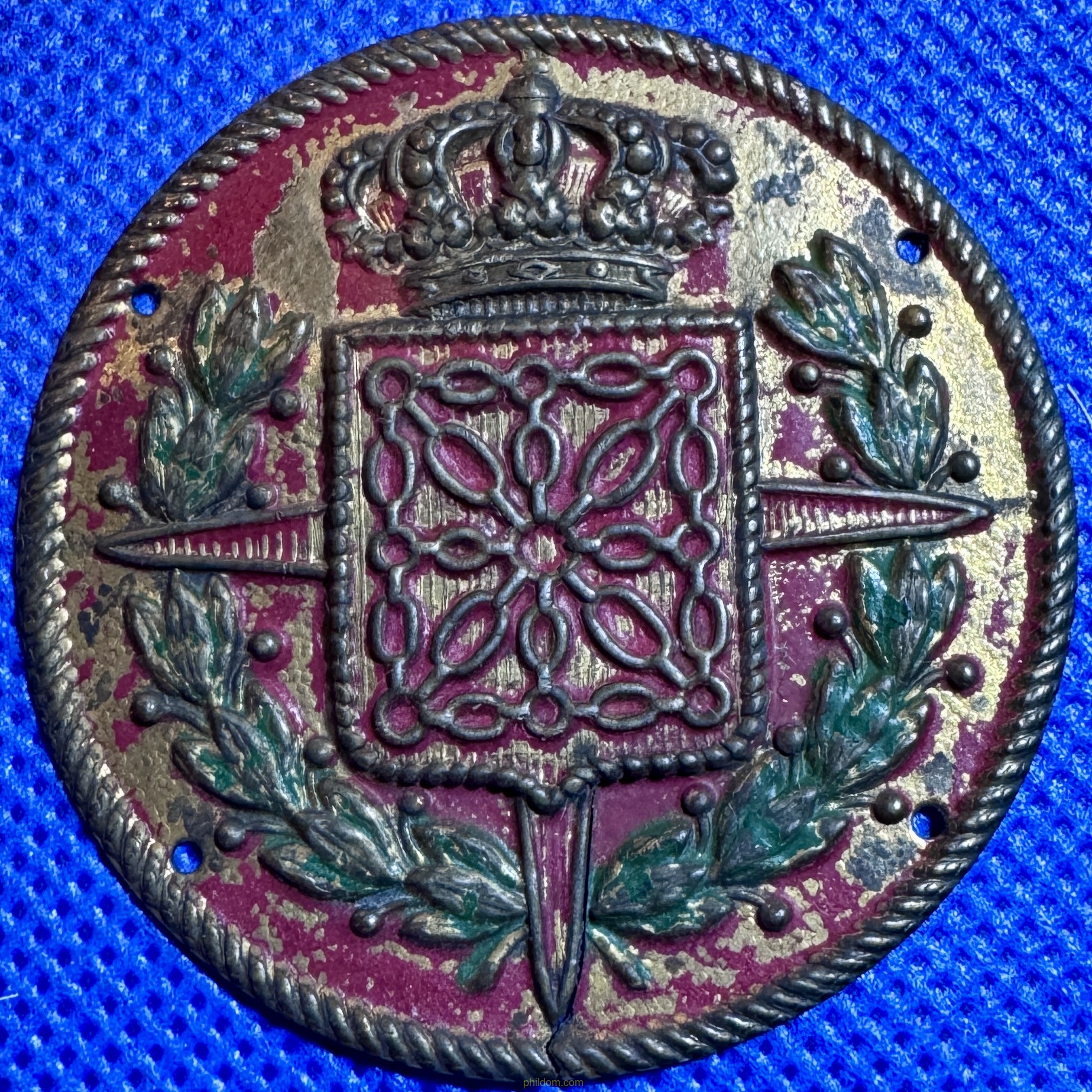 INSIGNIA DISTINTIVO PLACA BRIGADAS DE NAVARRA 5cm Laton
