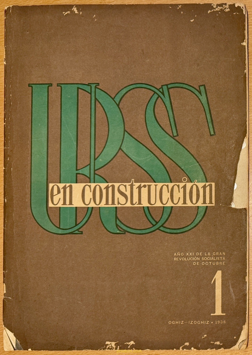 REVISTA URSS EN CONSTRUCCION Nº1-1938 DEDICADA AL CINE SOVIETICO