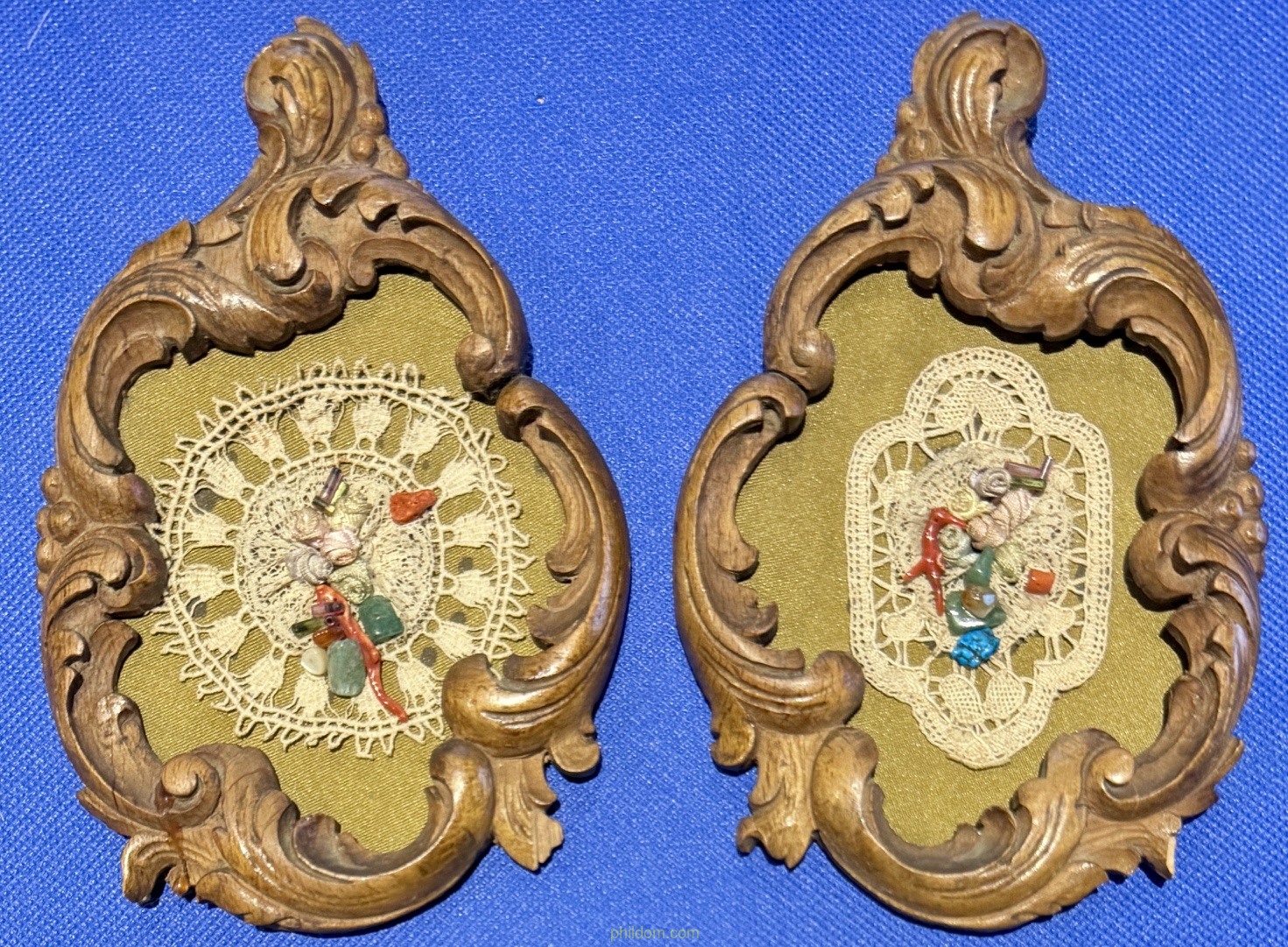 BONITA PAREJA DE MARCOS DE MADERA AÑOS 30
