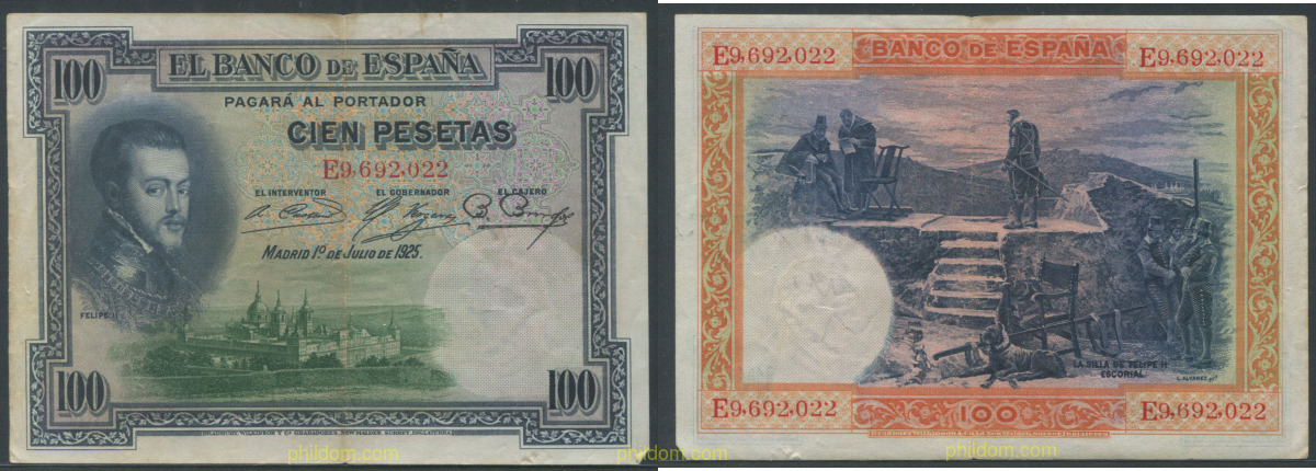 100 Pesetas Alfonso XIII 1 de julio de 1925
