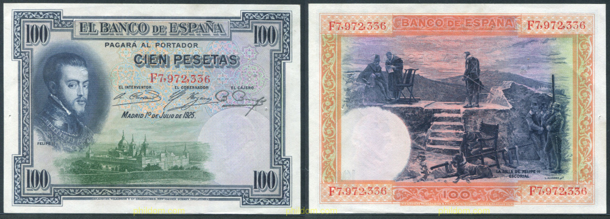 100 Pesetas Alfonso XIII 1 de julio de 1925