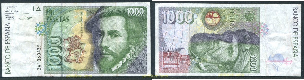 1000 Pesetas Estado español 12 de octubre de 1992