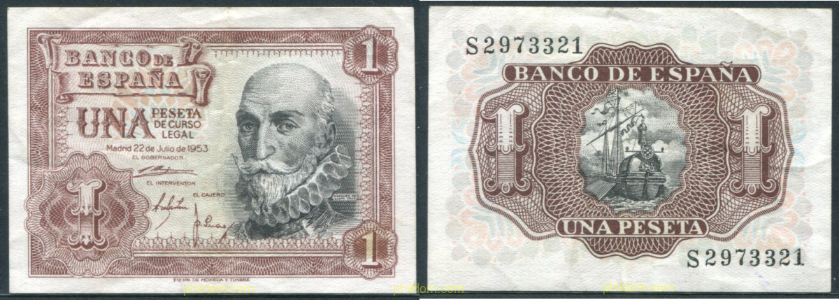 1 PESETA 1953 MARQUES DE SANTA CRUZ